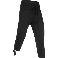 Spodnie rybaczki "wellness" bonprix czarny. Czarne spodnie damskie bonprix. Za 69,99 zł.
