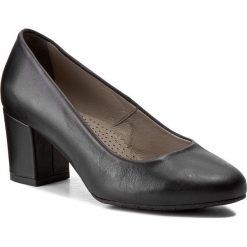 Półbuty EDEO - 2352-741/741 Czarny. Czarne półbuty damskie skórzane marki Edeo, eleganckie, na obcasie. W wyprzedaży za 199,00 zł.