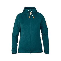 Fjällräven Övik Fleece Hoodie W, Glacier Green | 646 | XS. Zielone bluzy damskie Fjällräven, xs, bez wzorów, z polaru, bez rękawów, bez kaptura. W wyprzedaży za 647,41 zł.