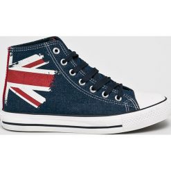 Lee Cooper - Trampki. Niebieskie trampki i tenisówki damskie Lee Cooper, bez wzorów, z gumy, na sznurówki. Za 99,90 zł.