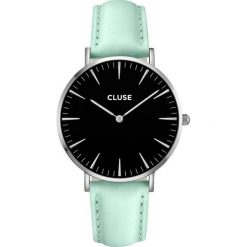 Zegarki damskie: Zegarek damski Cluse La Boheme Silver Black Pastel Mint CL18226