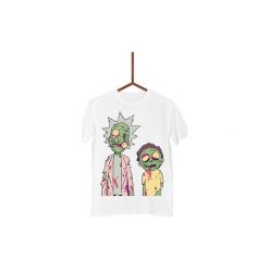Koszulka Rick i Morty Zombie Męska. Białe koszulki męskie marki Failfake, s, bez wzorów, bez kołnierzyka. Za 130,00 zł.