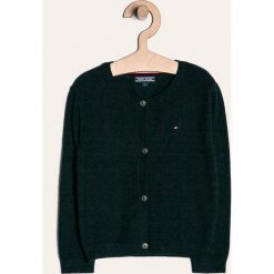 Tommy Hilfiger - Kardigan dziecięcy 86-176 cm. Niebieskie swetry dziewczęce z bawełny. Za 279,90 zł.