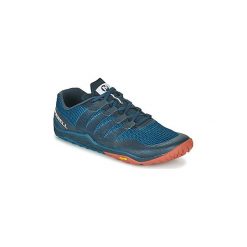 Buty do biegania Merrell TRAIL GLOVE 6. Niebieskie buty sportowe męskie Merrell, bez zapięcia, do biegania. Za 529,00 zł.