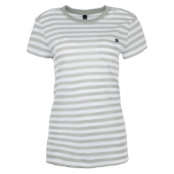 FOX T-Shirt Damski Striped Out Crew L Kremowy. Białe koszulki damskie marki FOX, l, w paski, bez kołnierzyka, bez rękawów. W wyprzedaży za 100,00 zł.