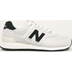 New Balance - Buty ML574SUW. Białe sneakersy męskie New Balance, z gumy, na sznurówki. W wyprzedaży za 299,90 zł.