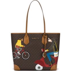 Michael Kors Eva Large Torebka Brązowy. Pomarańczowe torebki klasyczne damskie Michael Kors, bez wzorów, z materiału, bez dodatków. Za 1164,95 zł.