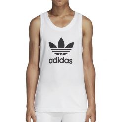 ADIDAS TOP TREFOIL > DV1508. Koszulki męskie Adidas, xl, z aplikacjami, z bawełny, klasyczne, z kontrastowym kołnierzykiem, bez rękawów. Za 79,99 zł.