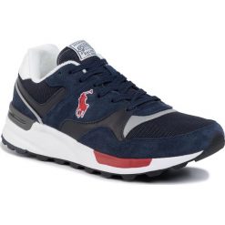 Sneakersy POLO RALPH LAUREN - Trckstr 809773080001 Newport Navy/Authentic Nvy/Red. Niebieskie sneakersy męskie Polo Ralph Lauren, na co dzień, bez wzorów, z zamszu, klasyczne, bez zapięcia. W wyprzedaży za 399,00 zł.