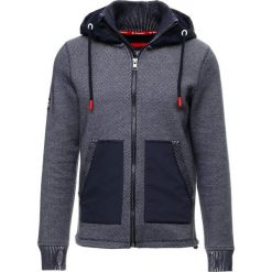 Kardigany męskie: Superdry MOUNTAIN BONDED ZIPHOOD Kardigan navy/white