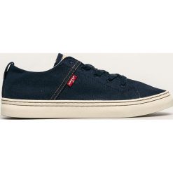 Levi's - Tenisówki. Niebieskie trampki męskie Levi's®, bez wzorów, z gumy, na sznurówki. Za 239,90 zł.
