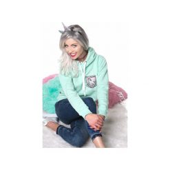 I’m a unicorn (mięta). Zielone bluzy damskie marki ŁAP NAS, s, z aplikacjami, z bawełny, bez rękawów, bez kaptura. Za 169,00 zł.