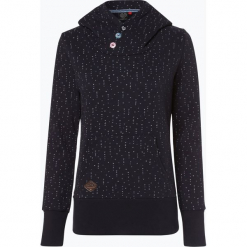 Ragwear - Damska bluza nierozpinana – Chelsea Hearts, niebieski. Niebieskie bluzy damskie Ragwear, m, bez wzorów, bez rękawów, bez kaptura. Za 199,95 zł.