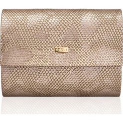 Kopertówka damska Felice F14 snake gold - złoty. Żółte kopertówki damskie Felice, w paski, małe. Za 49,99 zł.