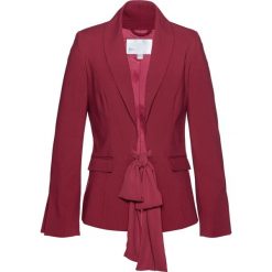 Żakiet bonprix ciemnoczerwony. Czerwone żakiety damskie bonprix, bez wzorów. Za 109,99 zł.