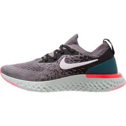 Nike Performance EPIC REACT FLYKNIT Obuwie do biegania treningowe gunsmoke/white/black/geode teal/hot punch. Szare buty do biegania damskie Nike Performance, z materiału. Za 629,00 zł.