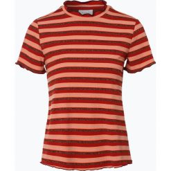 Vila - T-shirt damski – Vidrala, beżowy. Brązowe t-shirty damskie Vila, s, w paski, vintage, bez kołnierzyka. Za 119,95 zł.
