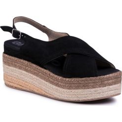 Espadryle GIOSEPPO - Marston 58480 Black. Czarne espadryle damskie Gioseppo, bez wzorów, ze skóry, bez obcasa, na obcasie. W wyprzedaży za 209,00 zł.