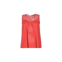 Topy na ramiączkach / T-shirty bez rękawów Desigual PERTIFU. Czerwone topy damskie Desigual, l. Za 164,30 zł.