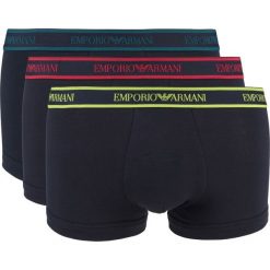 Emporio Armani 3-pack Bokserki Niebieski. Niebieskie bokserki męskie Emporio Armani, bez wzorów, z elastanu. Za 190,95 zł.