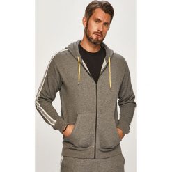 Diesel - Bluza. Szare bluzy męskie Diesel, xl, z aplikacjami, z bawełny, z kapturem, bez rękawów, z kapturem. W wyprzedaży za 299,90 zł.