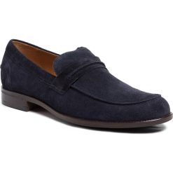 Półbuty GINO ROSSI - Aldo MMU301-535-R500-5400-0 95. Niebieskie półbuty męskie Gino Rossi, na co dzień, bez wzorów, ze skóry, eleganckie, bez zapięcia. W wyprzedaży za 229,00 zł.