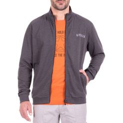 Bejsbolówki męskie: Bluza w kolorze ciemnoszarym