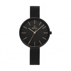 Obaku V211LXBBMB+PORTFEL - Negocjuj cenę zakupu, na pewno będziesz zadowolony. Czarne portfele damskie marki Obaku. Za 468,00 zł.