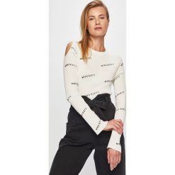 Miss Sixty - Sweter. Białe swetry damskie Miss Sixty, s, bez wzorów, z bawełny, bez rękawów, bez kaptura. Za 429,90 zł.