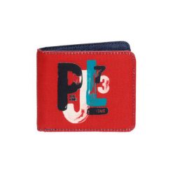 Portfele damskie: Portfel w kolorze czerwono-niebieskim – (S)10,5 x (W)9 x (G)2 cm
