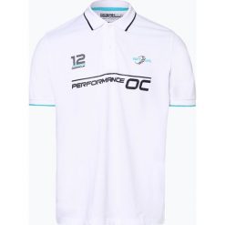Ocean Cup - Męska koszulka polo, biały. Białe koszulki męskie Ocean Cup, m, z nadrukiem, z bawełny, polo, bez rękawów. Za 79,95 zł.