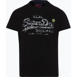 Superdry - T-shirt męski, czarny. Czarne t-shirty męskie marki Superdry, m, z nadrukiem, bez kołnierzyka. Za 149,95 zł.