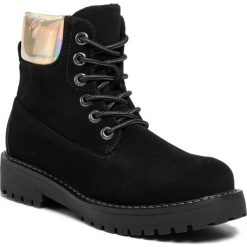 Trapery DEEZEE - WSN2911-01 Black. Czarne trapery damskie DeeZee, ze skóry ekologicznej, bez obcasa, bez zapięcia. Za 129,99 zł.