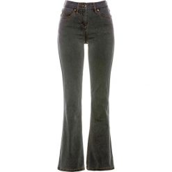 Dżinsy ze stretchem BOOTCUT bonprix szary denim. Szare jeansy damskie bonprix, z jeansu. Za 109,99 zł.