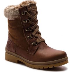 Trapery PANAMA JACK - Tuscani B1 Cuero/Bark. Brązowe buty zimowe damskie marki Panama Jack, z materiału. W wyprzedaży za 549,00 zł.