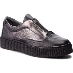 Półbuty SERGIO BARDI - Amato FW127283118SW 631. Czarne creepersy damskie Sergio Bardi, z materiału, na płaskiej podeszwie. Za 239,00 zł.