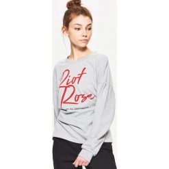 Bluzy rozpinane damskie: Bluza z wiązaniem gorsetowym - Jasny szary