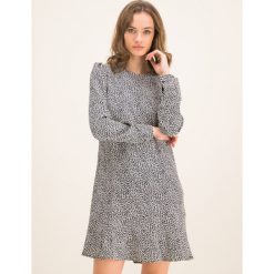 Sukienka codzienna MICHAEL Michael Kors Leopard Cady Flounce MH98ZEXDFG. Sukienki damskie MICHAEL Michael Kors, na co dzień, m, bez wzorów, z poliesteru, bez kołnierzyka, bez rękawów, proste. W wyprzedaży za 699,00 zł.