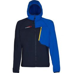Kurtka polarowa "Larkin" w kolorze granatowym. Niebieskie bluzy męskie The North Face, Jack Wolfskin, Icepeak & Co., m, bez wzorów, z polaru, z kapturem, bez rękawów, bez kaptura. W wyprzedaży za 129,95 zł.