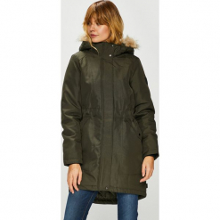 Vero Moda - Kurtka. Zielone kurtki damskie marki Vero Moda, s, z poliesteru, z kapturem. W wyprzedaży za 179,90 zł.