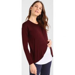 Bluzki damskie: Topshop Maternity DRAPE NURSING Bluzka z długim rękawem burgundy