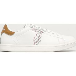 Trussardi Jeans - Buty skórzane. Szare sneakersy męskie Trussardi Jeans, z jeansu, na sznurówki. Za 559,90 zł.