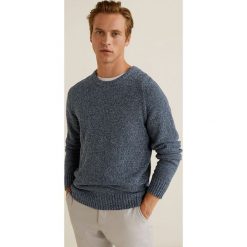 Mango Man - Sweter Toxic. Niebieskie bez kategorii marki Mango Man, s, z bawełny, z okrągłym kołnierzem. W wyprzedaży za 99,90 zł.
