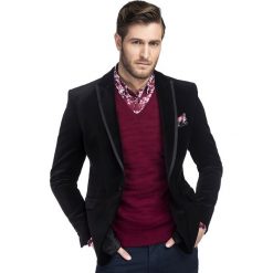 Marynarka VALERIO A13-46B. Czerwone marynarki męskie Giacomo Conti, m, bez wzorów, z bawełny, eleganckie. Za 399,00 zł.