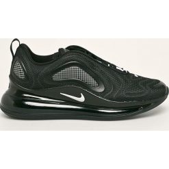 Nike - Buty Air Max 720. Czarne sneakersy męskie Nike, z gumy, na sznurówki. Za 799,90 zł.