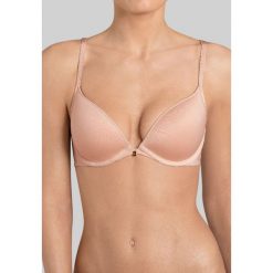 Triumph BODY MAKEUP Biustonosz pushup beige. Brązowe biustonosze push up Triumph, z elastanu. Za 169,00 zł.