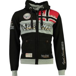 Bluza "Flyer" w kolorze czarnym. Czarne bluzy męskie Geographical Norway Men, s, z nadrukiem, z bawełny, z kapturem, bez rękawów, bez kaptura. W wyprzedaży za 112,95 zł.