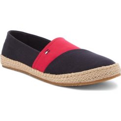 Espadryle TOMMY HILFIGER - Colormix Espadrille FM0FM01417 Midnight 403. Niebieskie espadryle męskie TOMMY HILFIGER, bez wzorów, z tworzywa sztucznego. W wyprzedaży za 179,00 zł.