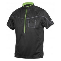 Koszulki polo: Etape Koszulka Rowerowa Męska Polo Black/Green L