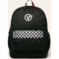 Vans - Plecak. Czarne plecaki damskie Vans, z nadrukiem, z poliesteru. W wyprzedaży za 179,90 zł.